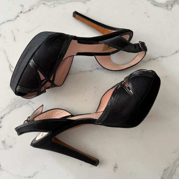 MOSCHINO Vintage Stiletto Sandal Heels - Picture 1 of 5
